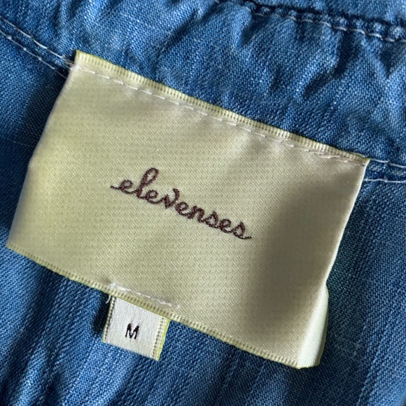 Elevenses Tencel Button Up Top - Picture 3 of 7